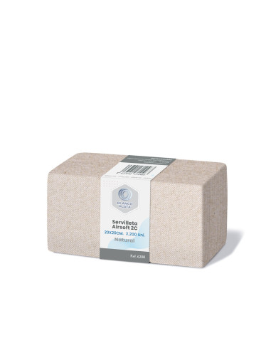SERVILLETA AIRSOFT 20X20 2C NATURAL...