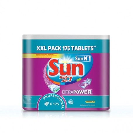 PASTILLAS LAVAVAJILLAS SUN PROFESIONAL 3 EN 1  175UNIDADES