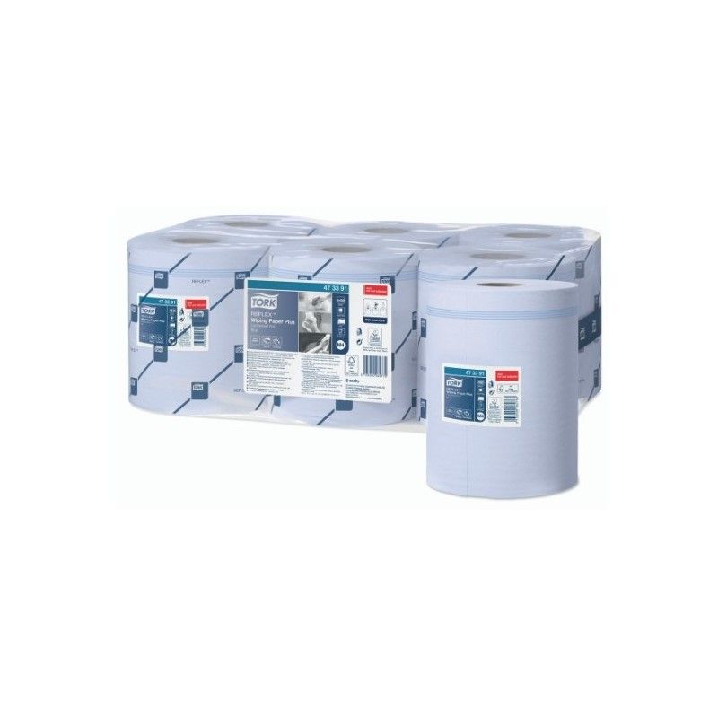 PAPEL SECADO EXTRA TORK REFLEX AZUL 2...