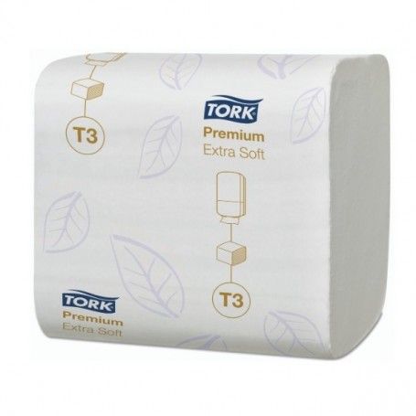PAPEL WC EXTRASUAVE PLEGADO 2 CAPAS T3 TORK PREMIUM BLANCO 30 UNIDADES