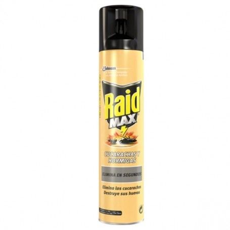 RAID MAX CUCARACHAS Y HORMIGAS SPRAY 300CC
