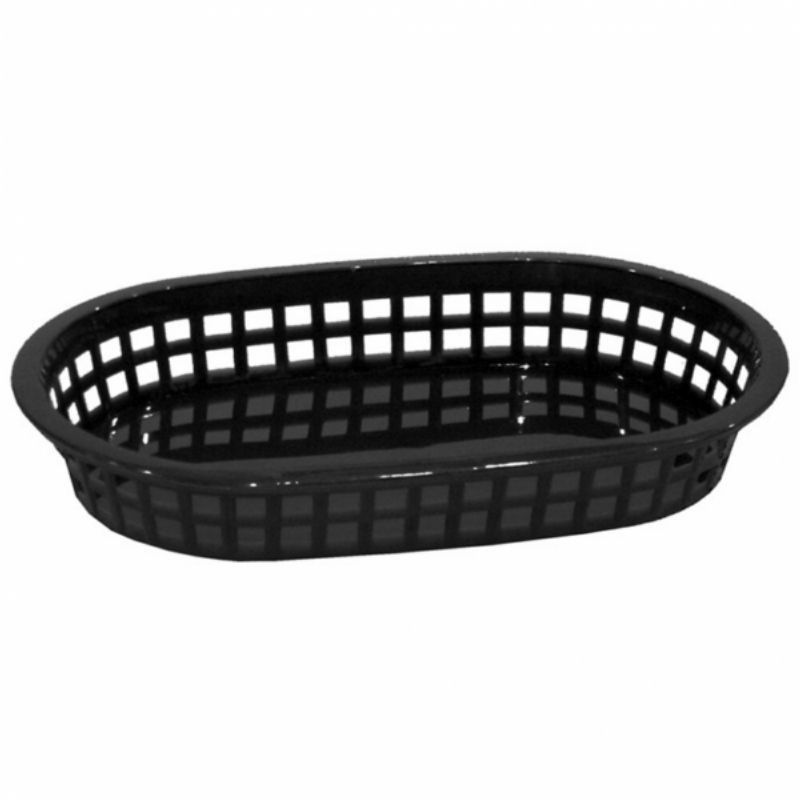 CESTA PLÁSTICO ALARGADA NEGRA...