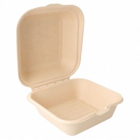 ENVASE BURGUER BIONIC NATURAL 15,2X15X8,4CM 50 UNIDADES
