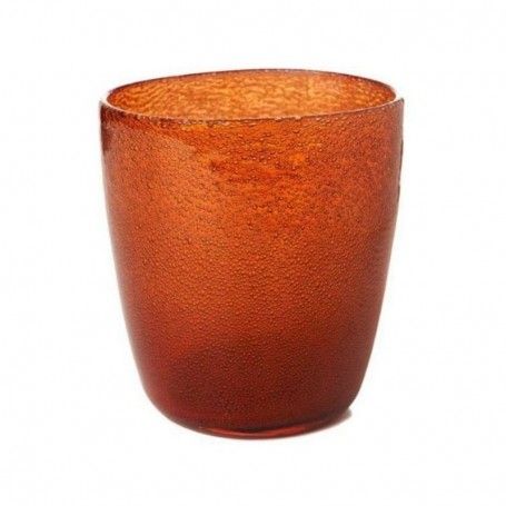 CANDELABRO VIDRIO MANDARINA 105X90 8 UNIDADES