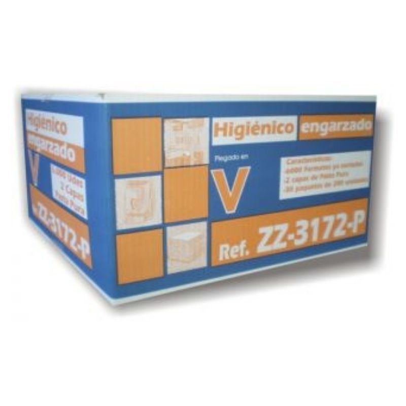 PAPEL WC ENGARZADO 2C PASTA PURA...