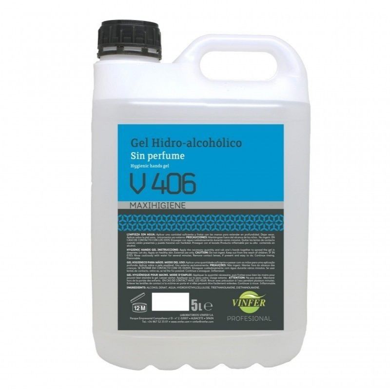 GEL HIDROALCOHOLICO V406 5L