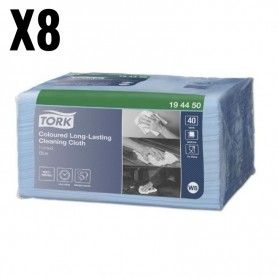 PAÑO TORK PREMIUM AZUL 8X40...