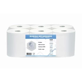 Basics Papel higiénico de 2 capas, 30 rollos (5 paquetes de 6),  color blanco
