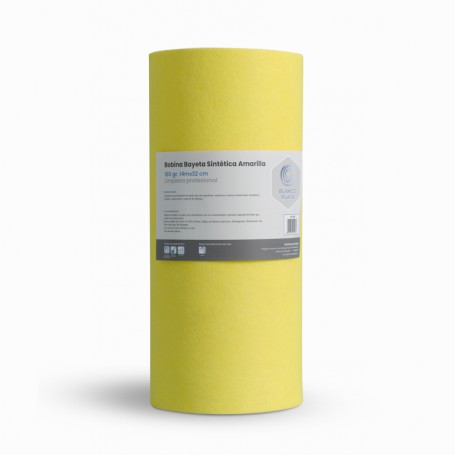 BOBINA BAYETA AMARILLA BLANCOPLATA 180GR 14X32CM