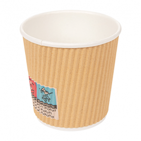 VASO ONDULADO KRAFT 120ml....