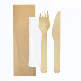 SET TENEDOR+CUCHILLO MADERA...