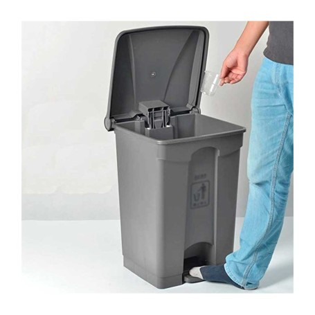 CONTENEDOR LYTEC 68L CON PEDAL GRIS AF-07317