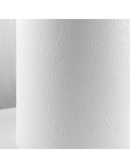 BOBINA SECAMANOS 130M 2 CAPAS LAMINADA PASTA PURA BLANCOPLATA 6 UNIDADES