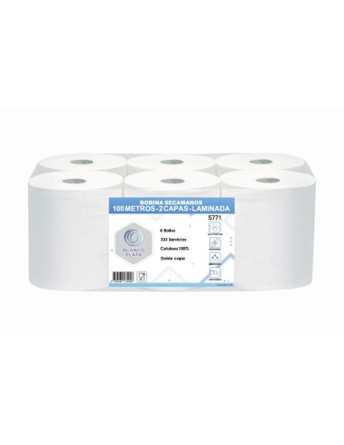 BOBINA SECAMANOS 100M 2C.LAM P/P...