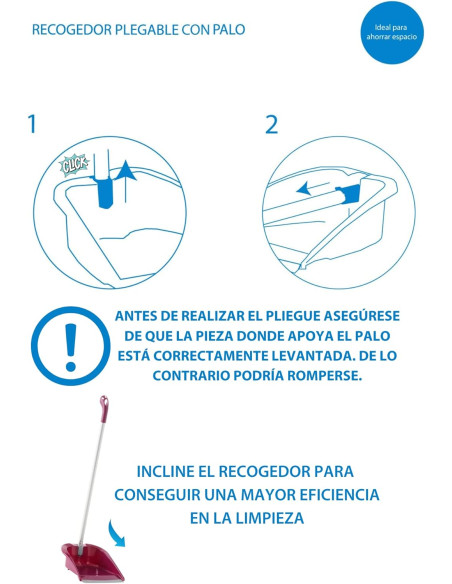 RECOGEDOR ATOMIC ATOMIC PLEGABLE GRIS