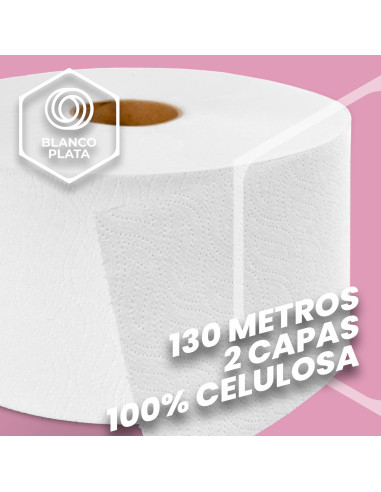 PAPEL WC CENTRAL 130M 2C PASTA PURA...