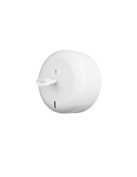 DISPENSADOR PAPEL WC EXTRACCIÓN CENTRAL BLANCOPLATA