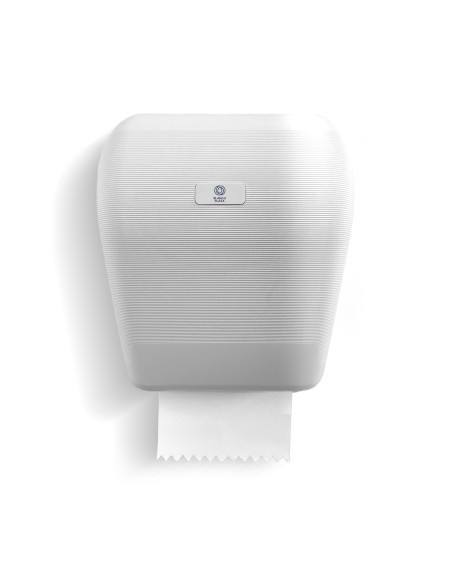 DISPENSADOR BOBINA AUTOCORTE CAUTIVO BLANCOPLATA