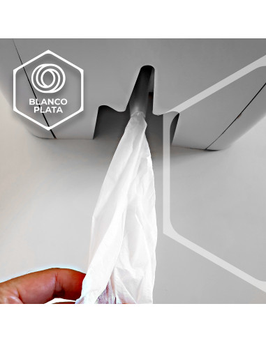 DISPENSADOR MECHA HOJA-HOJA BLANCOPLATA