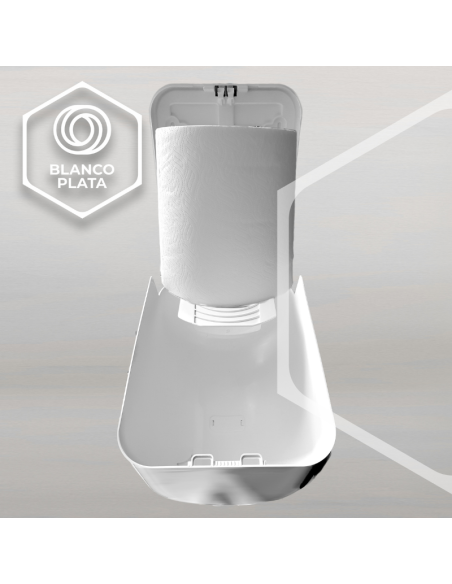 DISPENSADOR PAPEL MECHA BLANCO BLANCOPLATA