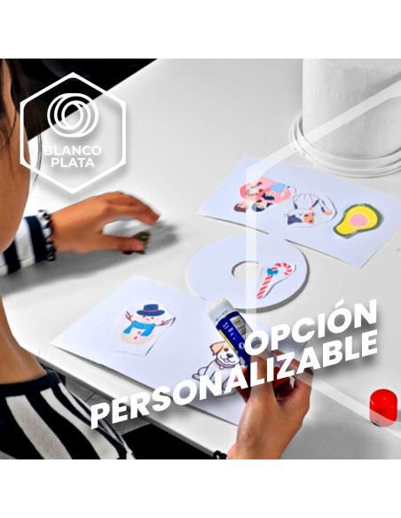 Servilletero de mesa SoftNap Blancoplata Personalizable + 460 serviletas blancas