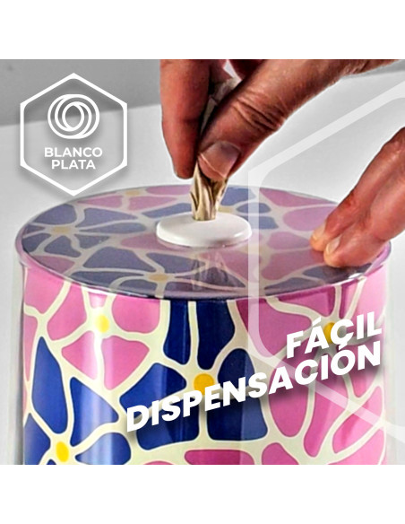 Servilletero de mesa SoftNap Blancoplata Personalizable + 460 serviletas blancas