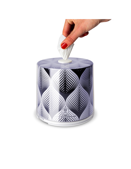 Caja para pañuelos y servilletas Blancoplata Softnap 10 diseños intercambiables incluye recambio con 460 servilletas blancas