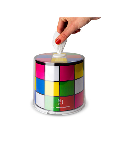 Caja para pañuelos y servilletas Blancoplata Softnap 10 diseños intercambiables incluye recambio con 460 servilletas blancas