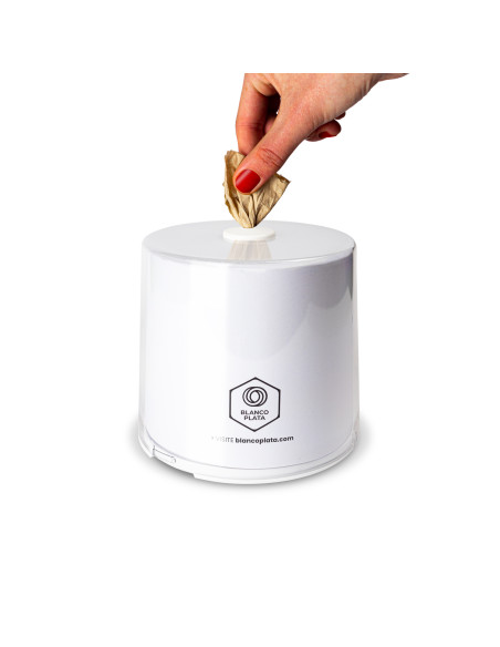 Caja para pañuelos y servilletas Blancoplata Softnap 10 diseños intercambiables incluye recambio con 460 servilletas blancas