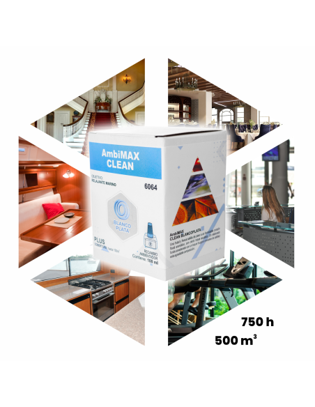 RECAMBIO AMBIMAX FRAGANCIA CLEAN PLUS 100ML 30 DÍAS DE DURACIÓN. FRESCOR MARINO Y RELAJANTE