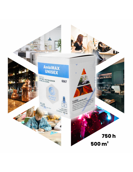 RECAMBIO AMBIMAX FRAGANCIA UNISEX PLUS 100ML 30 DÍAS DE DURACIÓN. PERFUMA Y NEUTRALIZA MALOS OLORES