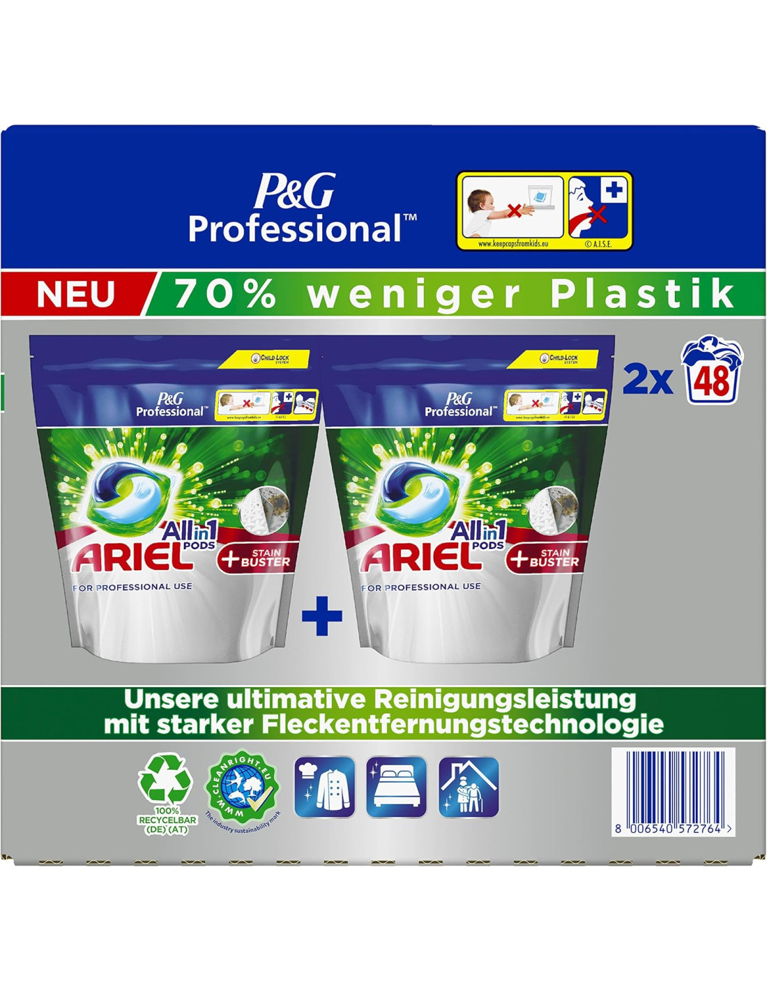 ARIEL TABS TODO EN 1 (2X48 DOSIS)