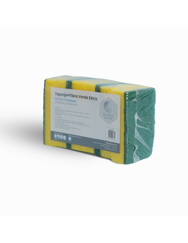 ESPONJA+FIBRA VERDE EXTRA BLANCOPLATA...