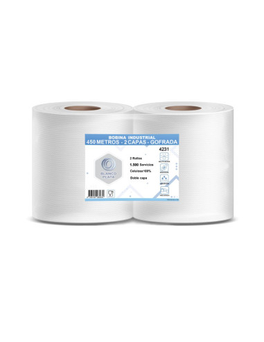 BOBINA INDUSTRIAL 450M 2 CAPAS...