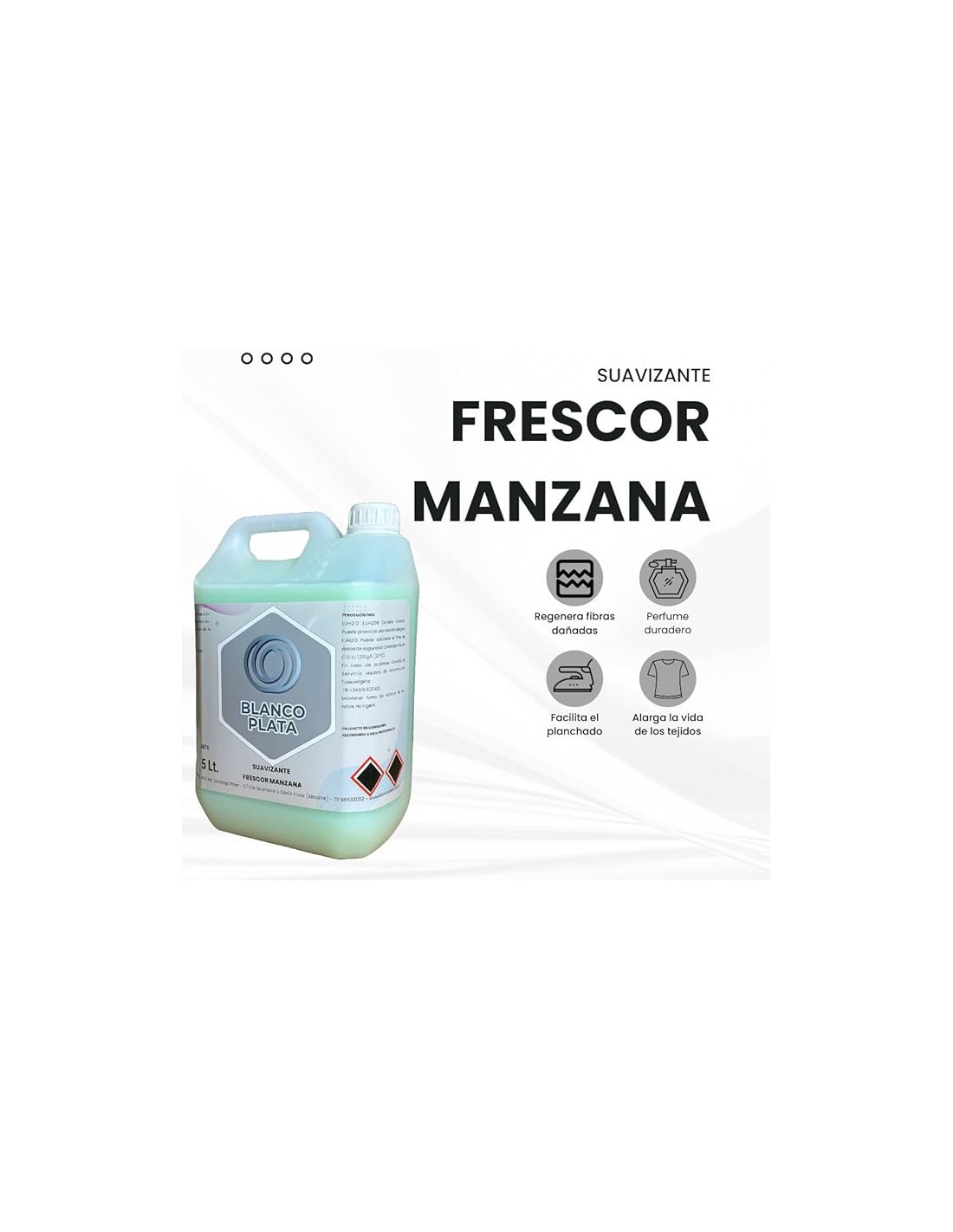 SUAVIZANTE MANZANA BLANCOPLATA 5L