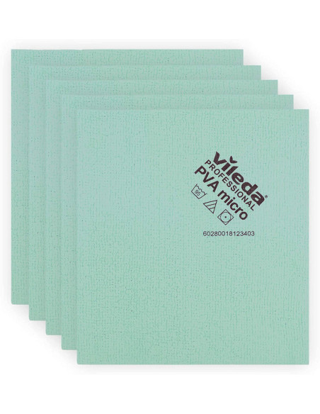 BAYETA MICROFIBRA PVA MICRO VILEDA VERDE 5 UNIDADES