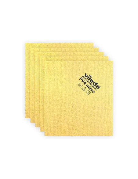 BAYETA MICROFIBRA PVA MICRO VILEDA  AMARILLA 5 UNIDADES