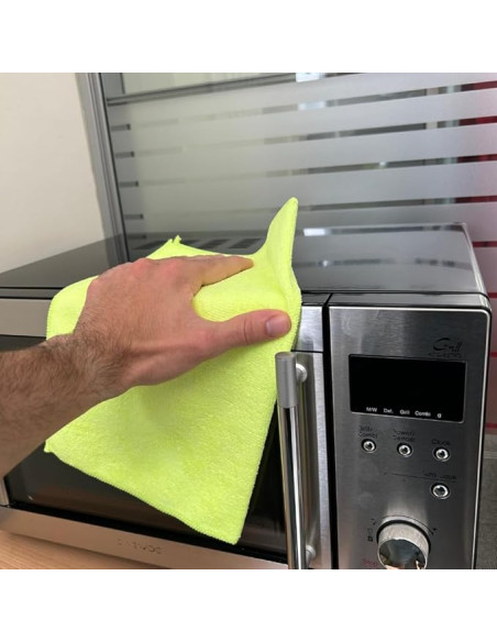 BAYETA MICROFIBRA VERDE MULTISUPERFICIES 40X30CM BLANCOPLATA 6 UNIDADES