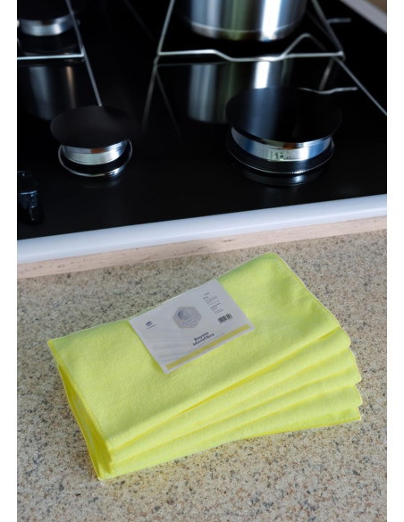 BAYETA MICROFIBRA AMARILLA MULTISUPERFICIES 40X30CM BLANCOPLATA 6U