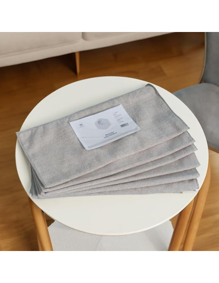 BAYETA MICROFIBRA GRIS MULTISUPERFICIES 40X30CM BLANCOPLATA 6U