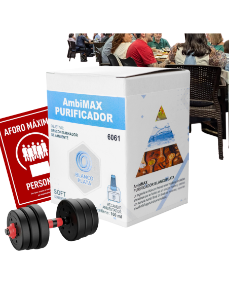 RECAMBIO AMBIMAX PURIFICADOR SOFT 100ML 30 DÍAS DURACIÓN. DESCONTAMINA EL AMBIENTE