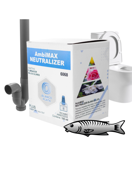 RECAMBIO AMBIMAX FRAGANCIA NEUTRALIZER PLUS 100ML 30 DÍAS DE DURACIÓN. ELIMINA LOS MALOS OLORES.