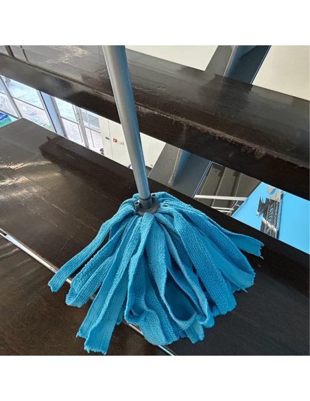 FREGONA MICROFIBRA. AZUL 150GR BLANCOPLATA 3 UNIDADES