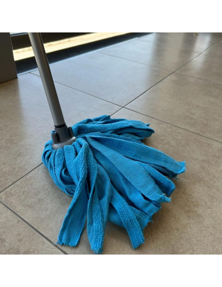 FREGONA MICROFIBRA. AZUL 150GR BLANCOPLATA 3 UNIDADES