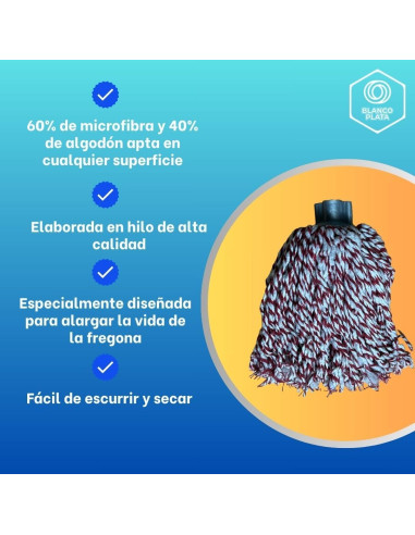 FREGONA MICROFIBRAS Y ALGODÓN PACK 3...