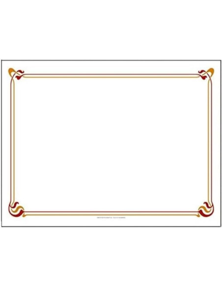 MANTEL 31x43 BLANCO ORLA MARRON OCRE48gr(500u)