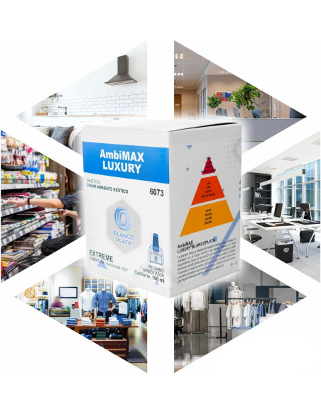 RECAMBIO AMBIMAX FRAGANCIA LUXURY EXTREM 100ML 30 DÍAS DE DURACIÓN. AMBIENTE FRESCO Y EXÓTICO.