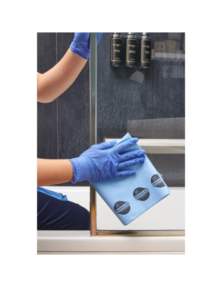 BAYETA ROLLO MICROGLASS AZUL 40X6 6 SERVICIOS