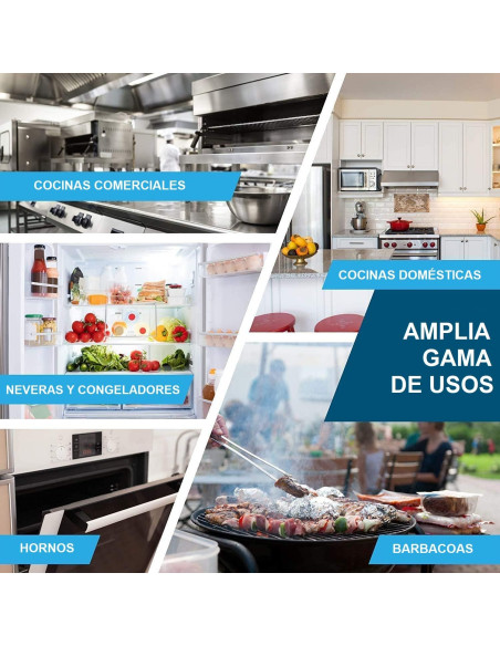 PAPEL ALUMINIO INDUSTRIAL ANCHO 40CM 200M 2KG 13 MICRAS