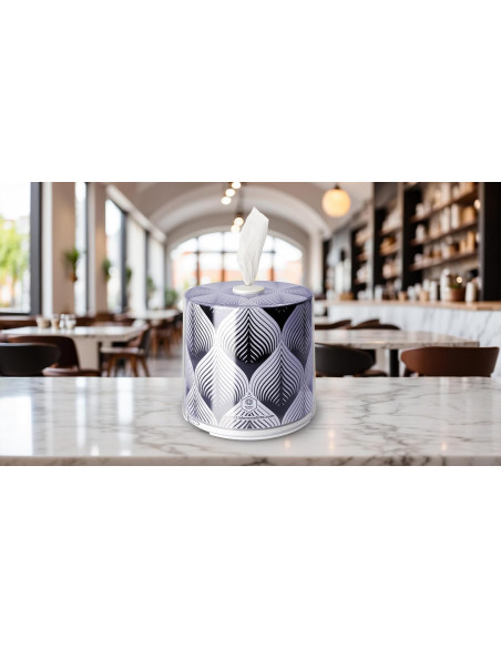 Caja para pañuelos y servilletas Blancoplata Softnap 10 diseños intercambiables incluye recambio con 460 servilletas blancas